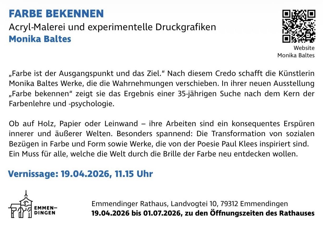 Einladung – Farbe bekennen